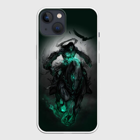Чехол для iPhone 13 с принтом Darksiders III в Курске,  |  | playstation | ворон | всадник | конь | яд | ярость