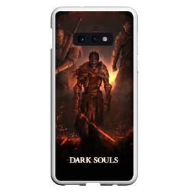 Чехол для Samsung S10E с принтом Dark Souls в Курске, Силикон | Область печати: задняя сторона чехла, без боковых панелей | Тематика изображения на принте: 3 | dark | darksouls | praise | soul | souls | the sun | дарк | души | мертвец | рыцарь | соул | соулс | тёмные