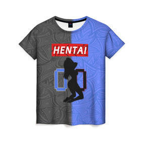 Женская футболка 3D с принтом HENTAI 00 в Курске, 100% полиэфир ( синтетическое хлопкоподобное полотно) | прямой крой, круглый вырез горловины, длина до линии бедер | ahegao | kawai | kowai | oppai | otaku | senpai | sugoi | waifu | yandere | ахегао | ковай | отаку | сенпай | яндере