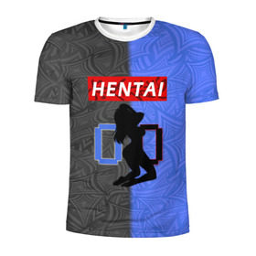Мужская футболка 3D спортивная с принтом HENTAI 00 в Курске, 100% полиэстер с улучшенными характеристиками | приталенный силуэт, круглая горловина, широкие плечи, сужается к линии бедра | Тематика изображения на принте: ahegao | kawai | kowai | oppai | otaku | senpai | sugoi | waifu | yandere | ахегао | ковай | отаку | сенпай | яндере