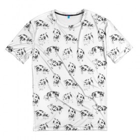 Мужская футболка 3D с принтом Поросята в Курске, 100% полиэфир | прямой крой, круглый вырез горловины, длина до линии бедер | Тематика изображения на принте: 2019 | год | праздник | свинья