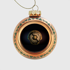 Стеклянный ёлочный шар с принтом The International Dota 2 символ в Курске, Стекло | Диаметр: 80 мм | aegis | dota 2 | international | ti | аегис | дота | интернешнл