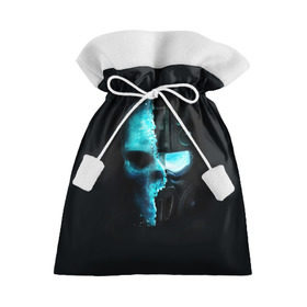 Подарочный 3D мешок с принтом Tom Clancy’s Ghost Recon в Курске, 100% полиэстер | Размер: 29*39 см | wildlands | маска | призраки | череп | шлем | шутер