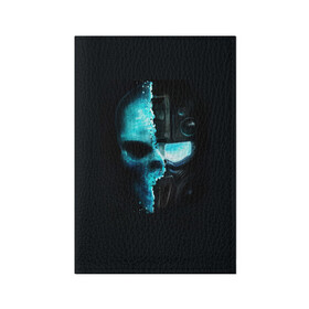 Обложка для паспорта матовая кожа с принтом Tom Clancy’s Ghost Recon в Курске, натуральная матовая кожа | размер 19,3 х 13,7 см; прозрачные пластиковые крепления | wildlands | маска | призраки | череп | шлем | шутер