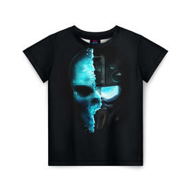 Детская футболка 3D с принтом Tom Clancy’s Ghost Recon в Курске, 100% гипоаллергенный полиэфир | прямой крой, круглый вырез горловины, длина до линии бедер, чуть спущенное плечо, ткань немного тянется | wildlands | маска | призраки | череп | шлем | шутер