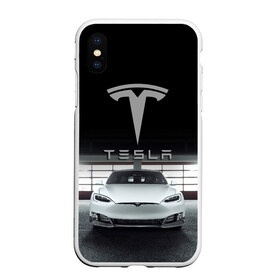 Чехол для iPhone XS Max матовый с принтом TESLA в Курске, Силикон | Область печати: задняя сторона чехла, без боковых панелей | car | elon | motors | musk | tesla | авто | автомобиль | илон | кар | лого | маск | моторс | тесла | тэсла