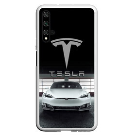 Чехол для Honor 20 с принтом TESLA в Курске, Силикон | Область печати: задняя сторона чехла, без боковых панелей | car | elon | motors | musk | tesla | авто | автомобиль | илон | кар | лого | маск | моторс | тесла | тэсла