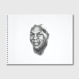 Альбом для рисования с принтом Тайсон в Курске, 100% бумага
 | матовая бумага, плотность 200 мг. | Тематика изображения на принте: бокс | боксер | знаменитости | спорт | стиль | тайсон | тренд