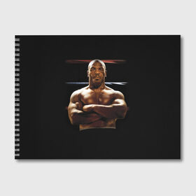 Альбом для рисования с принтом Майк Тайсон в Курске, 100% бумага
 | матовая бумага, плотность 200 мг. | Тематика изображения на принте: бокс | боксер | знаменитости | спорт | стиль | тайсон | тренд