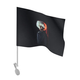 Флаг для автомобиля с принтом Хабиб Нурмагомедов в Курске, 100% полиэстер | Размер: 30*21 см | ufc | боец | бои без правил | единоборства | конор макгрегор | спорт | тренд | хабиб нурмагомедов