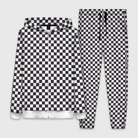 Женский костюм 3D с принтом Checkerboard в Курске,  |  | белая | бойчик | вдудь | дудь | иванов | клетка. ячейка | кубики | орнамент | френдзона | чача | чёрная | шахматная. доска | шашечки