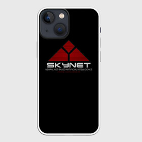 Чехол для iPhone 13 mini с принтом SKYNET в Курске,  |  | ai | terminator | арни | арнольд шварценеггер | ии | искусственный интеллект | киборг | культовое кино | скайнет | терминатор | шварц