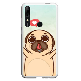 Чехол для Honor P Smart Z с принтом Puglie Pug Like в Курске, Силикон | Область печати: задняя сторона чехла, без боковых панелей | Тематика изображения на принте: anime | dog | аниме | лайк | мопс | мопсик