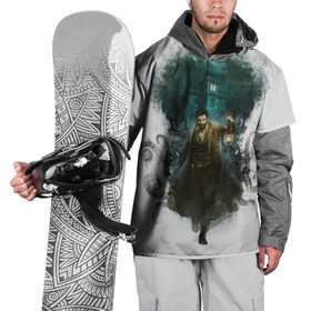 Накидка на куртку 3D с принтом Эдвард Пирс в Курске, 100% полиэстер |  | call | cthulhu | game | horror | rpg | survival | даркуотер | детектив | зов | квест | ктулху | осьминог