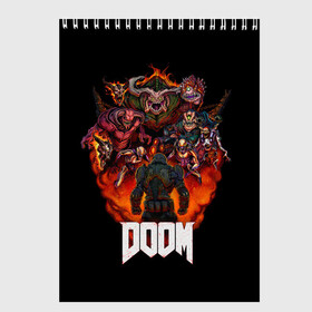 Скетчбук с принтом DooM в Курске, 100% бумага
 | 48 листов, плотность листов — 100 г/м2, плотность картонной обложки — 250 г/м2. Листы скреплены сверху удобной пружинной спиралью | doom | doom 3 | doom slayer | doomguy | hell walker | unchained predator | ад | боец | демоны | дум | космос | марс | мясо | палач рока | пехотинец | солдат рока