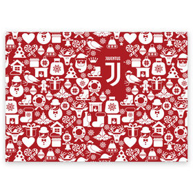 Поздравительная открытка с принтом Juventus Новогодний в Курске, 100% бумага | плотность бумаги 280 г/м2, матовая, на обратной стороне линовка и место для марки
 | club | football | juventus | белый | италия | клуб | форма | черный | ювентус