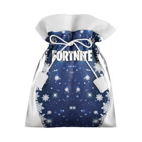 Подарочный 3D мешок с принтом Fortnite Новогодний в Курске, 100% полиэстер | Размер: 29*39 см | 