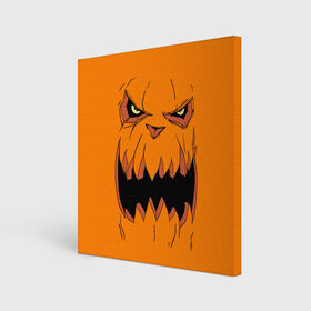 Холст квадратный с принтом Halloween в Курске, 100% ПВХ |  | Тематика изображения на принте: halloween | orange | pumpkin | scary | оранжевая | страшная | тыква | ужас | хэллоуин
