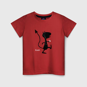 Детская футболка хлопок с принтом Disenchantment. iLuci в Курске, 100% хлопок | круглый вырез горловины, полуприлегающий силуэт, длина до линии бедер | luci | simpsons | демон | люси | люци | люций | разочарование | симпсоны