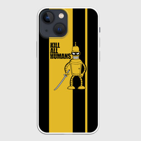Чехол для iPhone 13 mini с принтом Kill All Humans в Курске,  |  | бендер | билла | квентин | тарантино | футурама