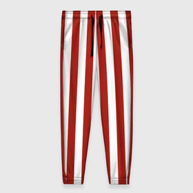 Женские брюки 3D с принтом Костюм пирата в красную полоску - штаны в Курске, полиэстер 100% | прямой крой, два кармана без застежек по бокам, с мягкой трикотажной резинкой на поясе и по низу штанин. В поясе для дополнительного комфорта — широкие завязки | 