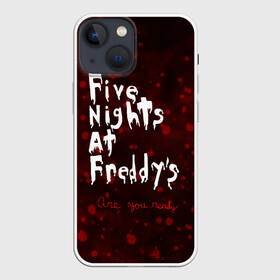 Чехол для iPhone 13 mini с принтом Five Nights at Freddy’s в Курске,  |  | bear | five | five nights at freddys | fnaf | freddy | game | games | halloween | horror | nights | жуть | зубы | игра | игры | медведь | медвежонок | мишка | ночей | пять | ужастик | ужасы | фнаф | фредди | хэллоуин