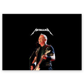 Поздравительная открытка с принтом Metallica в Курске, 100% бумага | плотность бумаги 280 г/м2, матовая, на обратной стороне линовка и место для марки
 | hard | heavy | hetfield | metal | metallica | music | rock | метал | металл | металлика | метла | музыка | рок | хард | хэви | хэтфилд