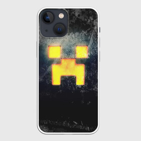 Чехол для iPhone 13 mini с принтом BLACK Creeper в Курске,  |  | craft | creeper | enderman | mine | minecraft | miner | online | skeleton | sword | tnt | world | zombie | динамит | зомби | игра | игры | кирка | крипер | майнер | майнкрафт | меч | мир | онлайн | скелетон