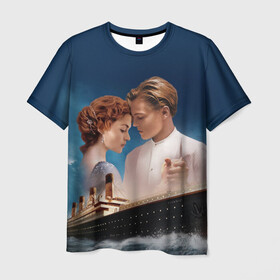 Мужская футболка 3D с принтом Титаник в Курске, 100% полиэфир | прямой крой, круглый вырез горловины, длина до линии бедер | 