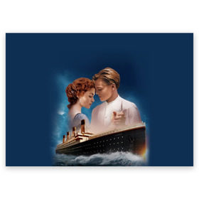 Поздравительная открытка с принтом Титаник в Курске, 100% бумага | плотность бумаги 280 г/м2, матовая, на обратной стороне линовка и место для марки
 | Тематика изображения на принте: 