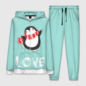 Женский костюм 3D с принтом Пингвин LOVE в Курске,  |  | linux | детская | зима | зимняя | лёд | новый год | пингвин | пингвин в снегу | пингвин в шарфе | пингвин любовь | пингвинчик | пингвины | северный полюс | снег | холод