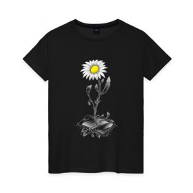 Женская футболка хлопок с принтом Победа природы в Курске, 100% хлопок | прямой крой, круглый вырез горловины, длина до линии бедер, слегка спущенное плечо | 