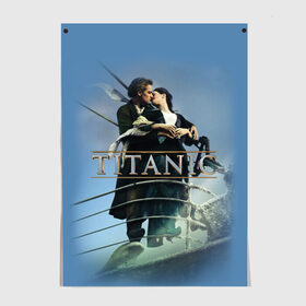Постер с принтом Титаник постер в Курске, 100% бумага
 | бумага, плотность 150 мг. Матовая, но за счет высокого коэффициента гладкости имеет небольшой блеск и дает на свету блики, но в отличии от глянцевой бумаги не покрыта лаком | 