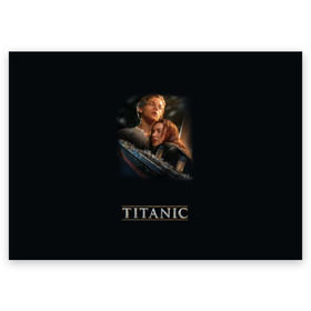 Поздравительная открытка с принтом Титаник Джек и Роза в Курске, 100% бумага | плотность бумаги 280 г/м2, матовая, на обратной стороне линовка и место для марки
 | Тематика изображения на принте: 