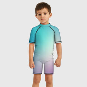 Детский купальный костюм 3D с принтом Iphone Theme в Курске, Полиэстер 85%, Спандекс 15% | застежка на молнии на спине | Тематика изображения на принте: blue | gradient | iphone | purple | theme | айфон | градиент | заставка | тема