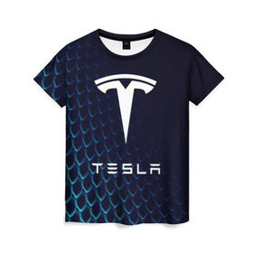 Женская футболка 3D с принтом Tesla Motors в Курске, 100% полиэфир ( синтетическое хлопкоподобное полотно) | прямой крой, круглый вырез горловины, длина до линии бедер | auto | car | cars | coil | electro | elon | future | logo | moto | motors | musk | pixel | tesla | авто | автомобили | автомобиль | будущее | илон | лого | логотип | маск | мото | моторс | символ | тесла | электричество | электро