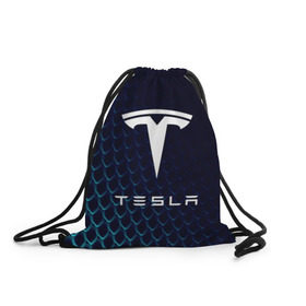 Рюкзак-мешок 3D с принтом Tesla Motors в Курске, 100% полиэстер | плотность ткани — 200 г/м2, размер — 35 х 45 см; лямки — толстые шнурки, застежка на шнуровке, без карманов и подкладки | auto | car | cars | coil | electro | elon | future | logo | moto | motors | musk | pixel | tesla | авто | автомобили | автомобиль | будущее | илон | лого | логотип | маск | мото | моторс | символ | тесла | электричество | электро