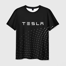 Мужская футболка 3D с принтом TESLA в Курске, 100% полиэфир | прямой крой, круглый вырез горловины, длина до линии бедер | auto | car | cars | coil | electro | elon | future | logo | moto | motors | musk | pixel | tesla | авто | автомобили | автомобиль | будущее | илон | лого | логотип | маск | мото | моторс | символ | тесла | электричество | электро