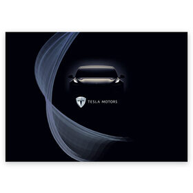 Поздравительная открытка с принтом Tesla Model 3 в Курске, 100% бумага | плотность бумаги 280 г/м2, матовая, на обратной стороне линовка и место для марки
 | auto | car | cars | coil | electro | elon | future | logo | moto | motors | musk | pixel | tesla | авто | автомобили | автомобиль | будущее | илон | лого | логотип | маск | мото | моторс | символ | тесла | электричество | электро