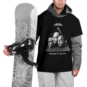 Накидка на куртку 3D с принтом The Black Eyed Peas в Курске, 100% полиэстер |  | 