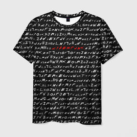 Мужская футболка 3D с принтом Cyberpunk 2077 Буквы в Курске, 100% полиэфир | прямой крой, круглый вырез горловины, длина до линии бедер | Тематика изображения на принте: 2020 | 2077 | cyber | cyberpunk | demon | fire | game | glitch | logo | punk | samurai | symbol | team | trauma | буквы | глитч | демон | игра | игры | кибер | киберпанк | клан | лого | логотип | огненный | панк | самурай | символ