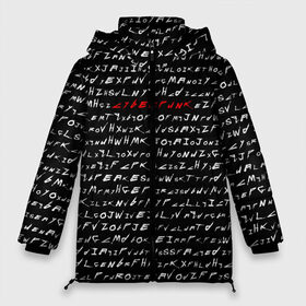 Женская зимняя куртка 3D с принтом Cyberpunk 2077 Буквы в Курске, верх — 100% полиэстер; подкладка — 100% полиэстер; утеплитель — 100% полиэстер | длина ниже бедра, силуэт Оверсайз. Есть воротник-стойка, отстегивающийся капюшон и ветрозащитная планка. 

Боковые карманы с листочкой на кнопках и внутренний карман на молнии | 2020 | 2077 | cyber | cyberpunk | demon | fire | game | glitch | logo | punk | samurai | symbol | team | trauma | буквы | глитч | демон | игра | игры | кибер | киберпанк | клан | лого | логотип | огненный | панк | самурай | символ