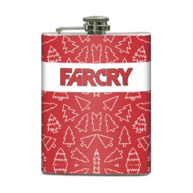 Фляга с принтом Far Cry Новогодний в Курске, металлический корпус | емкость 0,22 л, размер 125 х 94 мм. Виниловая наклейка запечатывается полностью | 