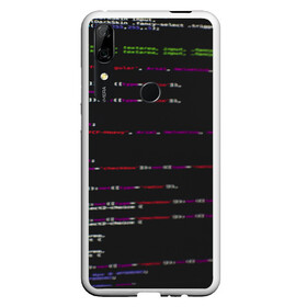Чехол для Honor P Smart Z с принтом Программный код в Курске, Силикон | Область печати: задняя сторона чехла, без боковых панелей | Тематика изображения на принте: computer code | hacker | html | it | php | technology | код | компьютеры | материнская плата | программист | хакер