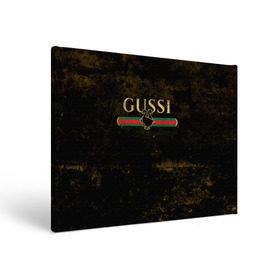 Холст прямоугольный с принтом GUSSI GOLD в Курске, 100% ПВХ |  | Тематика изображения на принте: fasion | gold | gucci | gussi | trend | гусси | гуччи | золото | золотой | мода | одежда | тренд | тренды