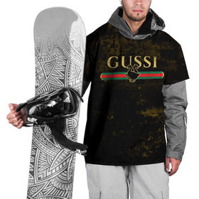 Накидка на куртку 3D с принтом GUSSI GOLD в Курске, 100% полиэстер |  | Тематика изображения на принте: fasion | gold | gucci | gussi | trend | гусси | гуччи | золото | золотой | мода | одежда | тренд | тренды