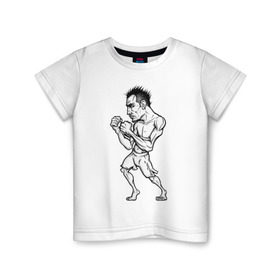 Детская футболка хлопок с принтом Tony Ferguson art в Курске, 100% хлопок | круглый вырез горловины, полуприлегающий силуэт, длина до линии бедер | ferguson | mma | tony | ufc | арманн | бокс | борьба | джиу джитсу | кукуй | тони | фергюсон | эль | энтони