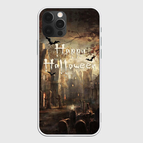 Чехол для iPhone 12 Pro с принтом Halloween в Курске, силикон | область печати: задняя сторона чехла, без боковых панелей | аниме | ведьма | девушка | зомби | ирландия | кладбище | колдун | кости | кошки | летучие | луна | мертвец | мёртвые | монстры | мыши | ночь | оборотни | пауки | паутина | подарок | праздник | свет | свечи