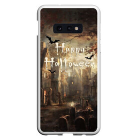 Чехол для Samsung S10E с принтом Halloween в Курске, Силикон | Область печати: задняя сторона чехла, без боковых панелей | аниме | ведьма | девушка | зомби | ирландия | кладбище | колдун | кости | кошки | летучие | луна | мертвец | мёртвые | монстры | мыши | ночь | оборотни | пауки | паутина | подарок | праздник | свет | свечи