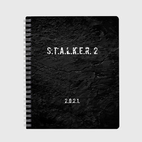 Тетрадь с принтом STALKER 2 в Курске, 100% бумага | 48 листов, плотность листов — 60 г/м2, плотность картонной обложки — 250 г/м2. Листы скреплены сбоку удобной пружинной спиралью. Уголки страниц и обложки скругленные. Цвет линий — светло-серый
 | 2021 | 2033 | fallout | game | games | metro | monsters | nuclear | radiation | stalker | two | zone | аномалии | аномалия | два | зона | игра | игры | метро | монстры | радиация | россия | сталкер | украина | фоллаут | чернобыль